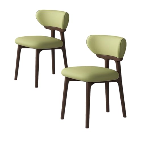 ZMHPLKH Esszimmerstühle 4er Set aus Massivholz - Bequeme holzstühle Esszimmer mit Lederstoff - 34 Farben Erhältlich 8 2pcs von ZMHPLKH