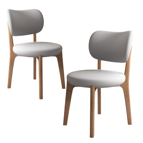 ZMHPLKH Esszimmerstühle mit Eichenholzbeinen - Gepolsterte Küchenstühle Modern - Höhe 31.5in für Esszimmer und Wohnbereich 8 2pcs von ZMHPLKH