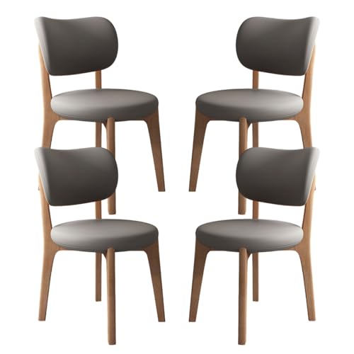 ZMHPLKH Esszimmerstühle mit Eichenholzbeinen - Gepolsterte Küchenstühle Modern - Höhe 31.5in für Esszimmer und Wohnbereich 9 4pcs von ZMHPLKH