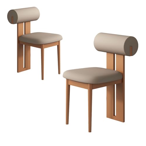 ZMHPLKH Moderne Esszimmerstühle mit Holzbeinen - Gepolsterte Küchenstühle Modern - Mit Einer Tragkraft von bis zu 150 kg ist er für Küchen und Wohnzimmer geeignet 25 2pcs von ZMHPLKH