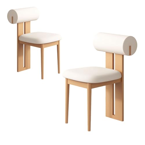 ZMHPLKH Moderne Esszimmerstühle mit Holzbeinen - Gepolsterte Küchenstühle Modern - Mit Einer Tragkraft von bis zu 150 kg ist er für Küchen und Wohnzimmer geeignet 35 2pcs von ZMHPLKH
