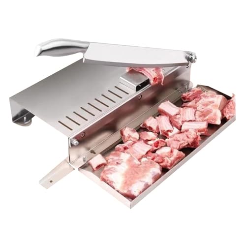 ZMIN Manueller Knochenfleischschneider, Edelstahl-Rippen-Hühnerschneider, Robuste Schneidemaschine Für Lammkoteletts, Schweinefleisch, Rindfleisch, Fisch, Gemüse, Grillen,Silber,M ZMIN Manueller Knochenfleischschneider, Edelstahl-Rippen-Hühnerschneider, Robuste Schneidemaschine Für Lammkoteletts, Schweinefleisch, Rindfleisch, Fisch, Gemüse, Grillen,Silber,M von ZMIN