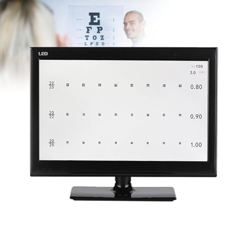 18,5-Zoll-Bildschirm-Sehdiagramm Panel LED-Sehschärfe-Testdiagramm Augensicht Ophthalmic LCD Optischer Tester-Monitor mit Fernbedienung und 300 visuellen Zielen von ZMJGLL