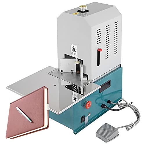 ZMJGLL Elektrische Rundeckmaschine Hochleistungs-Filetpapierschneider mit 7 Matrizen PVC 180W R3 - R9 zum Drucken und Verpacken, das Fußpedal befreit Ihre Hände von ZMJGLL