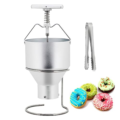 ZMJGLL Manueller Donut-Einleger Professioneller Donut-Spender 2L mit Ständer, Aluminium-Donut-Trichter mit 6 Einstellbarer Dicke, Donut-Teigspender für zu Hause ZMJGLL Manueller Donut-Einleger Professioneller Donut-Spender 2L mit Ständer, Aluminium-Donut-Trichter mit 6 Einstellbarer Dicke, Donut-Teigspender für zu Hause von ZMJGLL