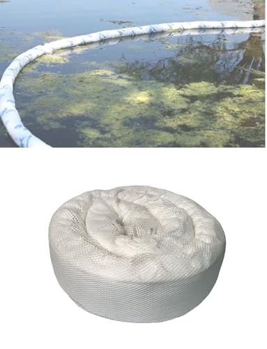 ZMJGLL Ölpest-Rückhaltesperre, absorbierende schwimmende Barriere für Wasseroberflächen, Teiche und Flüsse, Notfall-Reaktion auf Ölverschmutzung, schnelle Absorption (600cm) von ZMJGLL