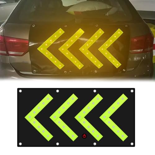 ZMJGLL Verkehrsleitlicht Magnetisches Pfeilbanner, LED-Verkehrssicherheitsleitpfosten Faltbare LED-Verkehrsleitleuchten (USB) von ZMJGLL