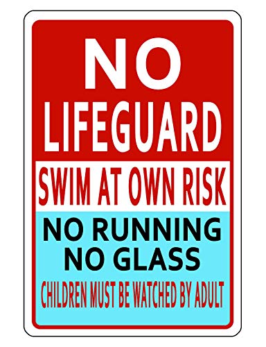 Pool-Sicherheitsschild, langlebig, Blech, rostet nicht, Schwimmbad, 30,5 x 20,3 cm Pool-Sicherheitsschild, langlebig, Blech, rostet nicht, Schwimmbad, 30,5 x 20,3 cm von ZMKDLL