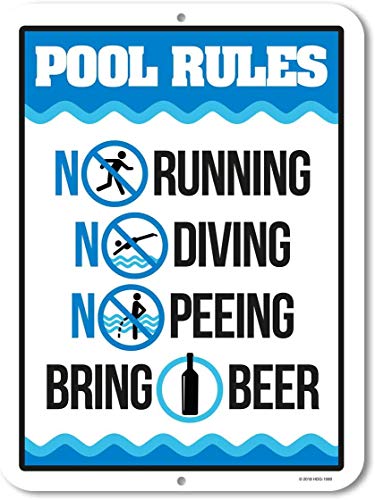 ZMKDLL 30,5 x 20,3 cm lustiges Pool-Blechschild Pool-Regeln, Pool-Schilder, Wanddekoration ZMKDLL 30,5 x 20,3 cm lustiges Pool-Blechschild Pool-Regeln, Pool-Schilder, Wanddekoration von ZMKDLL
