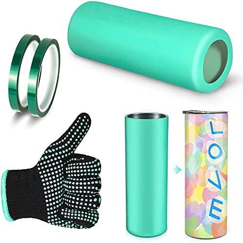 ZMKY Sublimationsbecher Silikonbänder Kit - Silikonverpackungsset mit hitzebeständigen Handschuhen und Transferbändern Sublimationsrohlinge | Silikonhülle für Skinny Straight Tumbler Press ZMKY Sublimationsbecher Silikonbänder Kit - Silikonverpackungsset mit hitzebeständigen Handschuhen und Transferbändern Sublimationsrohlinge | Silikonhülle für Skinny Straight Tumbler Press von ZMKY