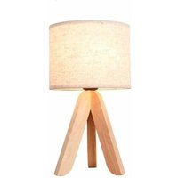 Zmleve - Holzstativ Nachttischlampe kreative Persönlichkeit nordische Holztischlampe Arbeitszimmer Schlafzimmer Nachttischlampe Wohnzimmer dekorative Zmleve - Holzstativ Nachttischlampe kreative Persönlichkeit nordische Holztischlampe Arbeitszimmer Schlafzimmer Nachttischlampe Wohnzimmer dekorative von ZMLEVE