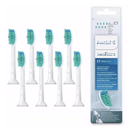 ZMLMAJJ 8er-Pack Weiße Zahnbürstenköpfe „Exceptional Clean“ Ersatz-Zahnbürstenköpfe – Kompatibel Mit Philips Sonicare C1Pro von ZMLMAJJ