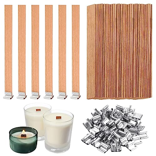 ZMNVHJ 50 Stück Holzdochte für Kerzen Kerzendochte für Kerzen Kerzendocht Holz Holzdocht Kerze mit 50 Metallfüßen 13 x 130mm Für die handwerkliche Kerzenherstellung Umweltfreundliche Rauchfreie ZMNVHJ 50 Stück Holzdochte für Kerzen Kerzendochte für Kerzen Kerzendocht Holz Holzdocht Kerze mit 50 Metallfüßen 13 x 130mm Für die handwerkliche Kerzenherstellung Umweltfreundliche Rauchfreie von ZMNVHJ