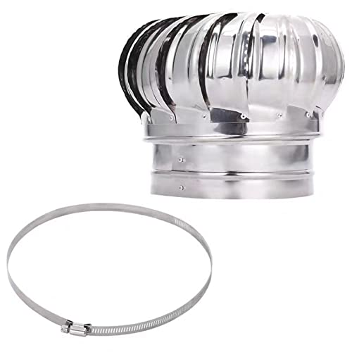 ZMQU Edelstahl-Spinner, Kamin-Spinner-Haube, Downdraught-Kamin-Haube mit drehbarer Kappenbelüftung(110mm/4.3Inch) von ZMQU