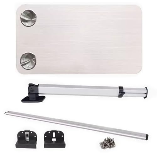 ZMQU RV Faltbarer, höhenverstellbarer Picknicktisch, 80 x 40 cm, Mehrfarbig, for Wohnwagen, Wohnmobil, Yacht (gelb)(White) von ZMQU