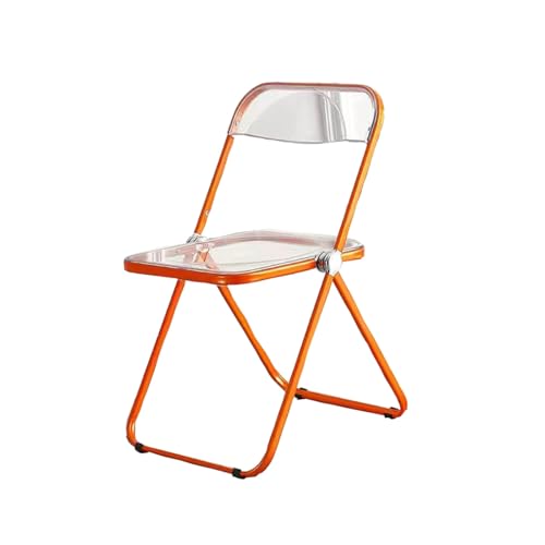 ZMTGLTG Frisiertisch for Das Schlafzimmer Mit Acrylbeschichteten Metallbeinen for Rostbeständigkeit Und Langlebigkeit. Zur Aufbewahrung Zusammenklappbar.(Orange) von ZMTGLTG