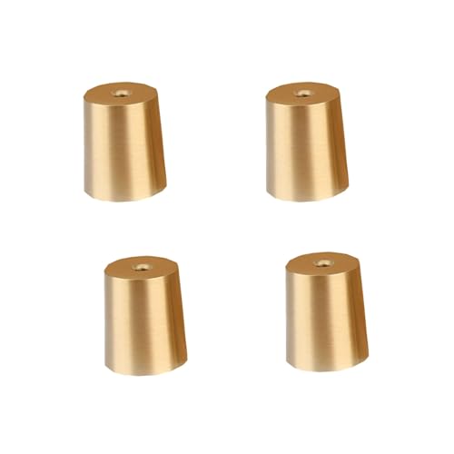 ZMTGLTG Möbelfüße aus Messing mit konischer Unterseite, 4 Stück. Konische Anti-Lärm-Füße, geeignet for Hartholzböden, verschleißfest und kratzfrei.(30 * 25 * 90 * 1.5mm) von ZMTGLTG
