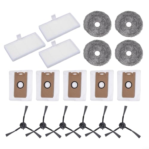 18-teiliges Staubsauger-Set für Uwant U200 Pro/Edison 2 Plus Filter, Wischmopp-Pads und Seitenbürstenzubehör von ZMdooreasy