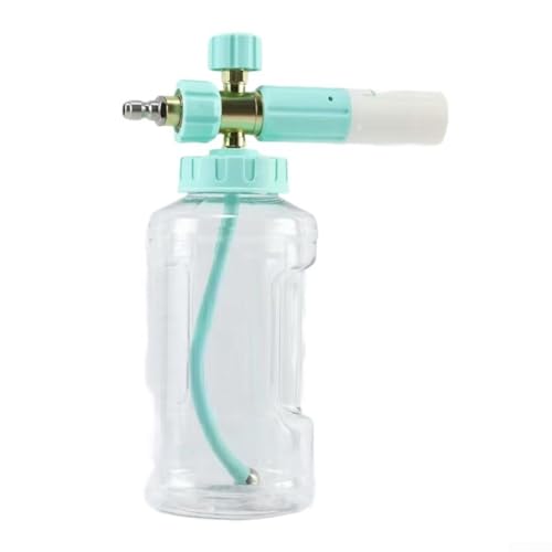 1L Schneeschaum Topf für Autowäsche mit horizontaler und gerader Wasserdurchflussanpassung (hellgrün) von ZMdooreasy