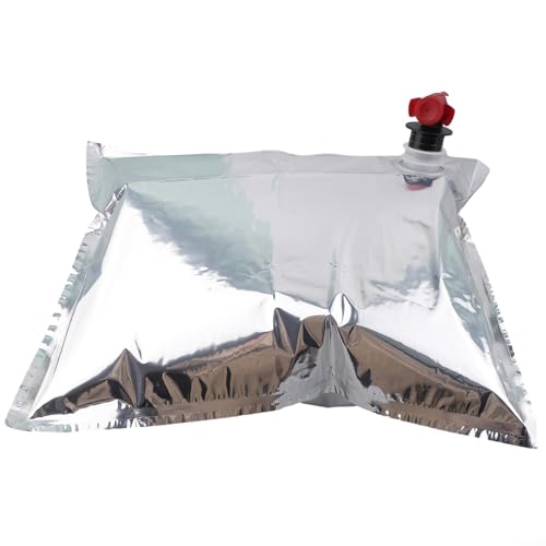 5 Ersatz für Beutel für Bag In Box Weinspender, 5 Liter, entworfen für Saft und andere nicht kohlensäurehaltige Getränke mit Schmetterlingshahn 5 Ersatz für Beutel für Bag In Box Weinspender, 5 Liter, entworfen für Saft und andere nicht kohlensäurehaltige Getränke mit Schmetterlingshahn von ZMdooreasy