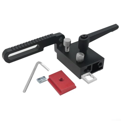 75 Typ T Slot Limiter Router Zaun für Holzbearbeitung, Aluminiumlegierung T Track Stopper für Positionierung und Fixierung von ZMdooreasy