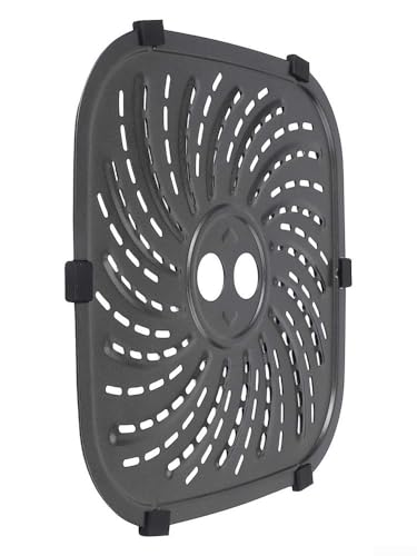 8QT Air Fryer Grillplatte für PowerXL für Vortex Pro, langlebiger Karbonstahl mit benutzerfreundlichen Funktionen (24 x 24 cm) von ZMdooreasy