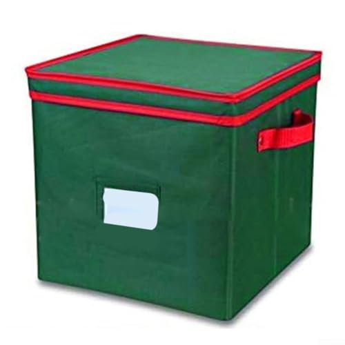 Aufbewahrungsbehälter für Weihnachtskugel-Ornamente mit 64 Fächern aus stabilem 600D Oxford-Tuch, faltbares Würfeldesign für saisonalen Gebrauch von ZMdooreasy