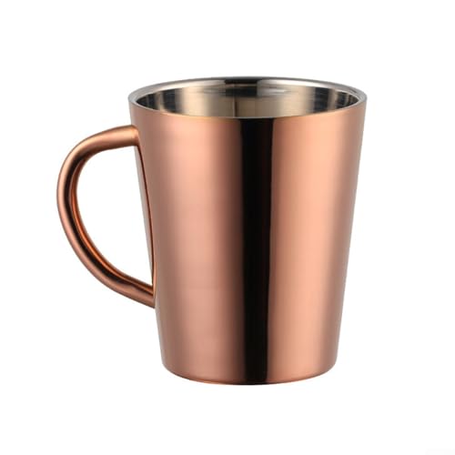 Das Trinkgeschirr Dieser robuste, doppelwandige Isolierbehälter fasst bis zu einer großzügigen Größe von 300 ml (Roségold) von ZMdooreasy