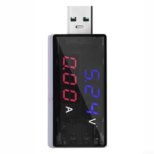 Digitaler USB-Spannungs- und Stromtester KWS11VA, DC 4 30V, 6 5A Max, geeignet für Ladegerätetests Digitaler USB-Spannungs- und Stromtester KWS11VA, DC 4 30V, 6 5A Max, geeignet für Ladegerätetests von ZMdooreasy