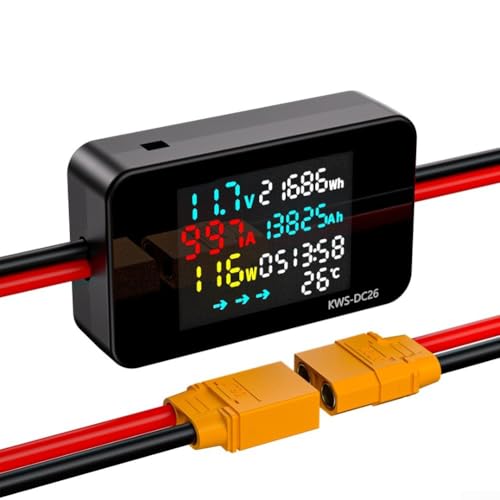 Elektrisches Motorrad 080 V Batterielasttester Ladegerät Analyzer mit Datenprotokollierung, bidirektionaler Messung und Übertemperaturschutz für Batterietests (für XT-90-35A) von ZMdooreasy