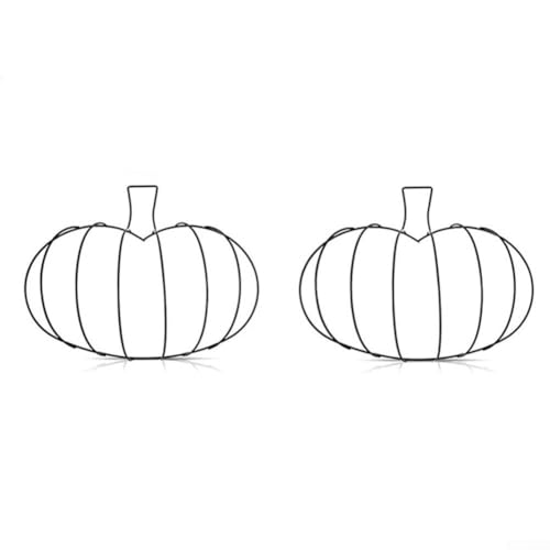 Für Herbst und Halloween Kürbis Metallkranz Rahmen für DIY Haustür hängende Bastelprojekte rustikale saisonale Heimdekoration Form Für Herbst und Halloween Kürbis Metallkranz Rahmen für DIY Haustür hängende Bastelprojekte rustikale saisonale Heimdekoration Form von ZMdooreasy
