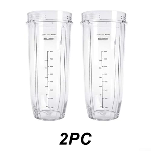 Hochleistungs-Ersatzbecher für 1000W Entsafter 2er Set, Größe für Smoothies und Shakes von ZMdooreasy