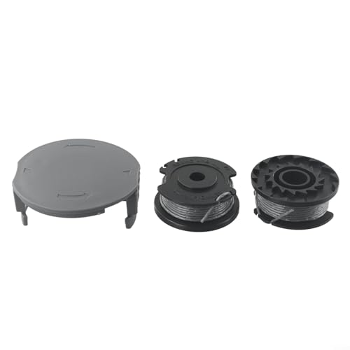Kompatibles Spulenabdeckungs-Set für Bosch Rasentrimmer F016F05320 mit 2 Ersatzschnüren F016800569 und F016800385 für einfachen Grasschnitt von ZMdooreasy