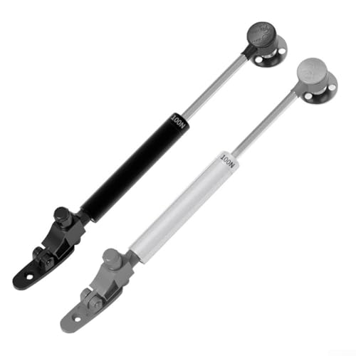 Leise Gasdruckfeder für Schranktüren mit dicker Reisestange und Kupfer-Öldichtung für leisen und reibungslosen Betrieb (schwarz) von ZMdooreasy