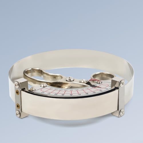 Messwerkzeug für Kappenmessschieber mit ergonomischem Griff für Hutumfangsmessung in der Hutherstellung und Größenanwendungen mit präzisem gebogenem Skalen-Design (42–52 cm) von ZMdooreasy