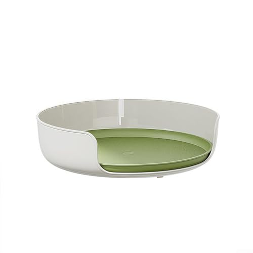 Platzsparender Drehteller von Lazy Susan für einfache Organisation von Haushaltsgegenständen, leicht zu reinigendes Kunststoffmaterial Platzsparender Drehteller von Lazy Susan für einfache Organisation von Haushaltsgegenständen, leicht zu reinigendes Kunststoffmaterial von ZMdooreasy