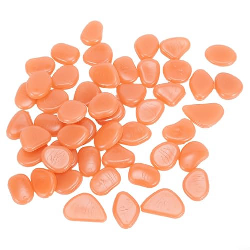Radiant Glow Kieselsteine, 50-teiliges Set, zur Verschönerung von Gehwegen, Aquarien und Gartenräumen, Orange Radiant Glow Kieselsteine, 50-teiliges Set, zur Verschönerung von Gehwegen, Aquarien und Gartenräumen, Orange von ZMdooreasy