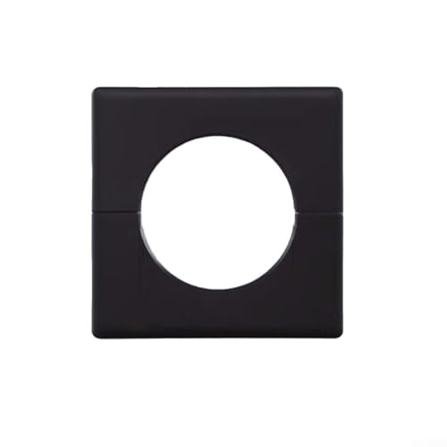 Rohrabdeckplatten für dekorative Note im Badezimmer, quadratisches Design, einfache Anwendung, zum Verbergen von Unebenheiten (52 mm) von ZMdooreasy