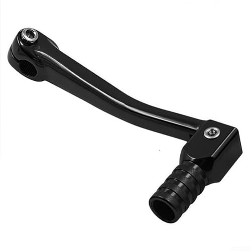 Schalthebel aus Aluminiumlegierung für Motorrad-Modifikation mit CNC-gefräster Drehbohrung für optimale Passform (schwarz) von ZMdooreasy