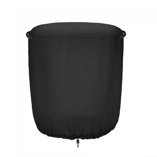 Schützende 210D-Oxford-Gewebe-Feuertopfabdeckung mit wasserdichtem Design, versiegelten Kanten und verstellbarem Riemen zur Sicherung der Abdeckung an runden Grill-Feuerstellen im Freien von ZMdooreasy