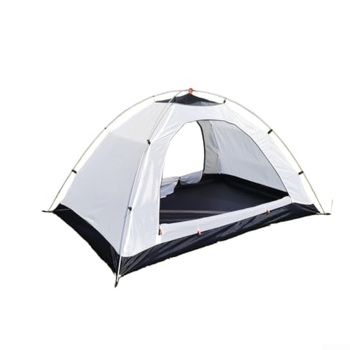 Selbsttragendes Campingzelt mit insektensicherem Netz, wasserdichtem Oxford-Stoffboden, leichtem Polyestergewebe und Luftfahrt-Aluminium-Stangen, geeignet für Outdoor-Reisen (grau) von ZMdooreasy