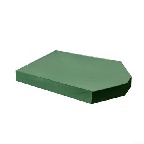 Wasserdichte Sandkastenabdeckung in Bootsform, 1 Packung Schutzüberdachung aus Oxford-Tuch für Sandkästen im Freien (Grün) von ZMdooreasy