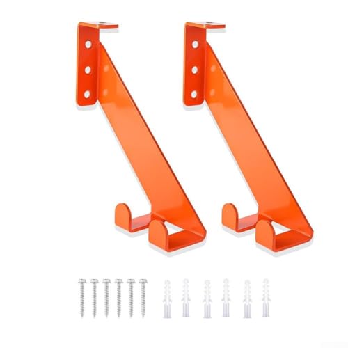 ZMdooreasy 3-in-1-Kettensägenhalter, Wandmontage, Edelstahl-Ständer und Haken für Garagenorganisation, kompatibel mit den meisten Gas- oder Elektro-Kettensägen (2 Stück) von ZMdooreasy