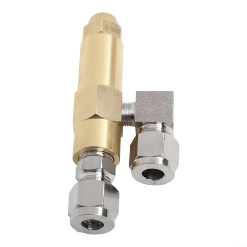 ZMdooreasy Doppel-Siphon-Ölbrenner-Düse für Kessel, Messing- und Edelstahl-Konstruktion mit Anti-Verstopfungs-Design, 1/8 Zoll Öleinlass (1,5 mm) von ZMdooreasy