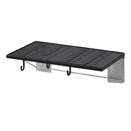ZMdooreasy Duschregal zum Aufhängen, Wandregale, erweitern den Wandraum, Hängeregale für Küche, Badezimmer, Schweberegal (schwarz) von ZMdooreasy