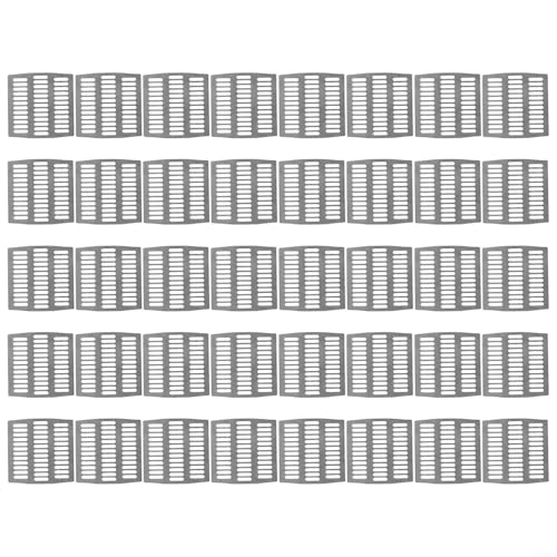ZMdooreasy Edelstahl-Weep-Loch-Abdeckungen, 40 Stück, für 7,9 x 7,1 cm Ziegelwandeinsätze, verstopfte Mauerwerk-Entlüftungsschilder von ZMdooreasy