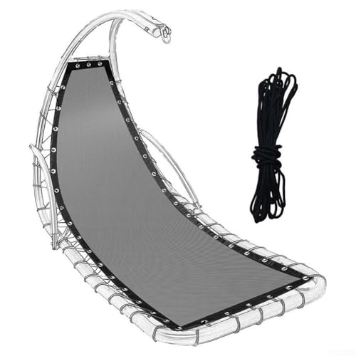 ZMdooreasy Ersatz-Sitzbasis für Terrassenschaukelstuhl mit Montageset, mehrere Farboptionen, 64 x 197 x 23 cm, Ersatztuch für Schaukelstuhl (dunkelgrau B) von ZMdooreasy