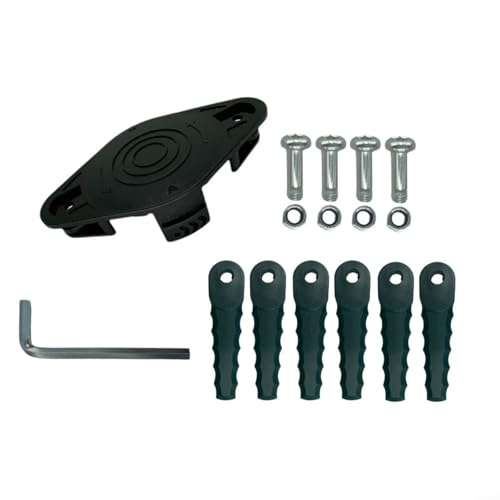 ZMdooreasy Für Bosch 18-260 Rasenmäher Messerhalter Nylon Graskopf Ersatzset mit 6 Klingen 4 Schrauben für GRASSCUT 18-260 F016800570 von ZMdooreasy