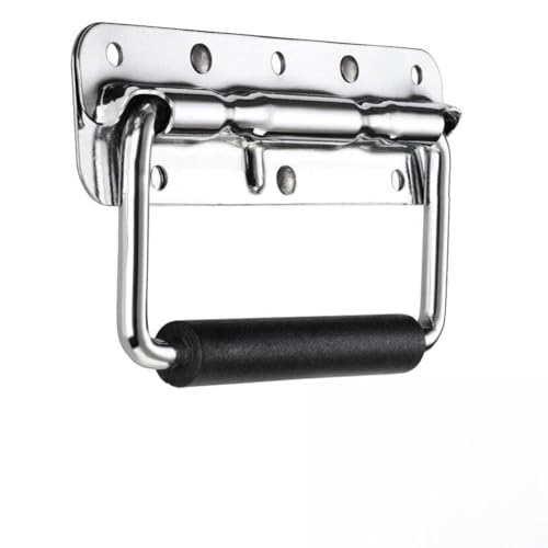 ZMdooreasy Gehäusegriff aus 304 Edelstahl mit Gummigriff und federbelasteter Funktion für sicheres Tragen (140 mm) von ZMdooreasy