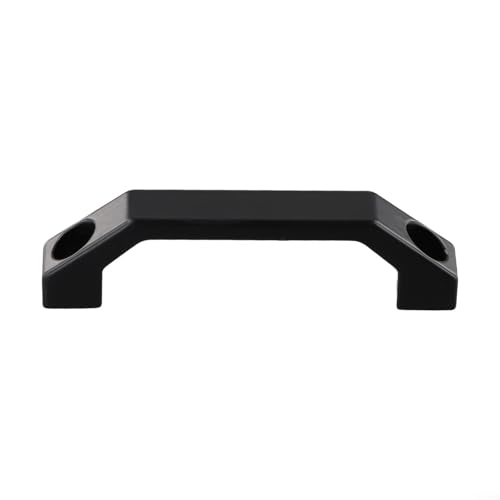 ZMdooreasy Mehrzweck-Schrankgriff in U-Form aus Aluminiumlegierung für Küchen, Türen und Kleiderschränke (schwarz, 100 mm) von ZMdooreasy